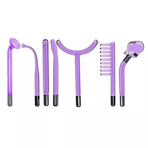 Replace Violet Red High Performance Electrodes Glass Tube for Facial Body Wand - Afbeelding 1 van 27