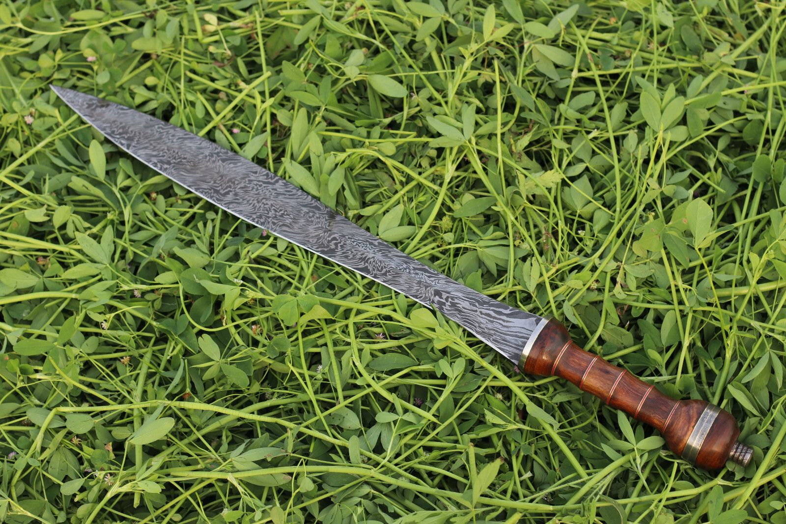ROMAN GLADIUS HISTORICAL CUSTOM MADE DAMASCUS STEEL BLADE, DAGGER
