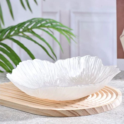 Versatile Art Glass Bowl Crystal Glass Dessert Dish Modern Candy Tray Snack* - Picture 10 of 21