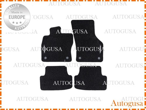 NEW LHD CAR FLOOR MATS FOR SEAT LEON 5F 2013-2020 VELOUR CARPET LINERS RUGS - Picture 1 of 5