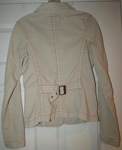 True Religion Ladies Corduroy Tan Jacket Size Medium - Picture 2 of 5