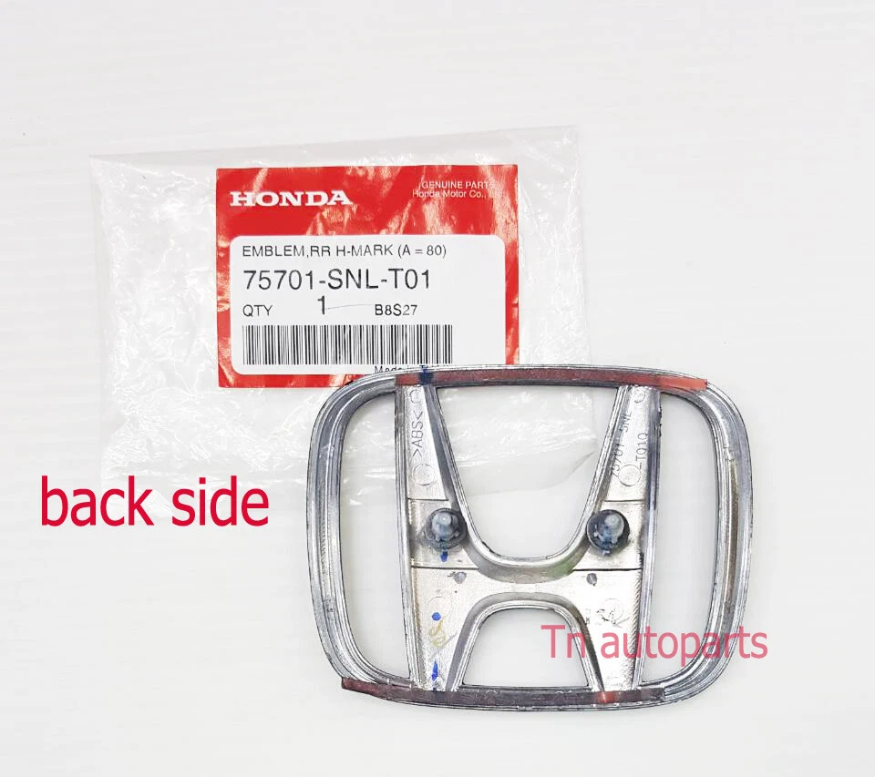 PUERTA TRASERA LOGOTIPO EMBLEMA PELÍCULA CARBONO H PARA HONDA CIVIC FD 2006-2011 Foto 3 de 4