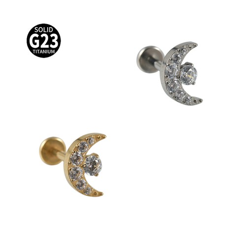 2PCS Titanium Flat Back Lip Stud Tragus Helix Cartilage Crystal Flower Earrings - Picture 29 of 29
