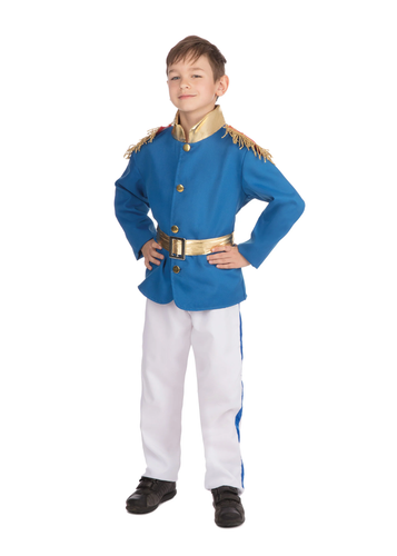 Boys Prince Charming Fancy Dress Costume Childs Fairytale Royal Outfit - Picture 2 of 4