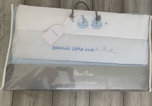 silver cross vintage blue bumper