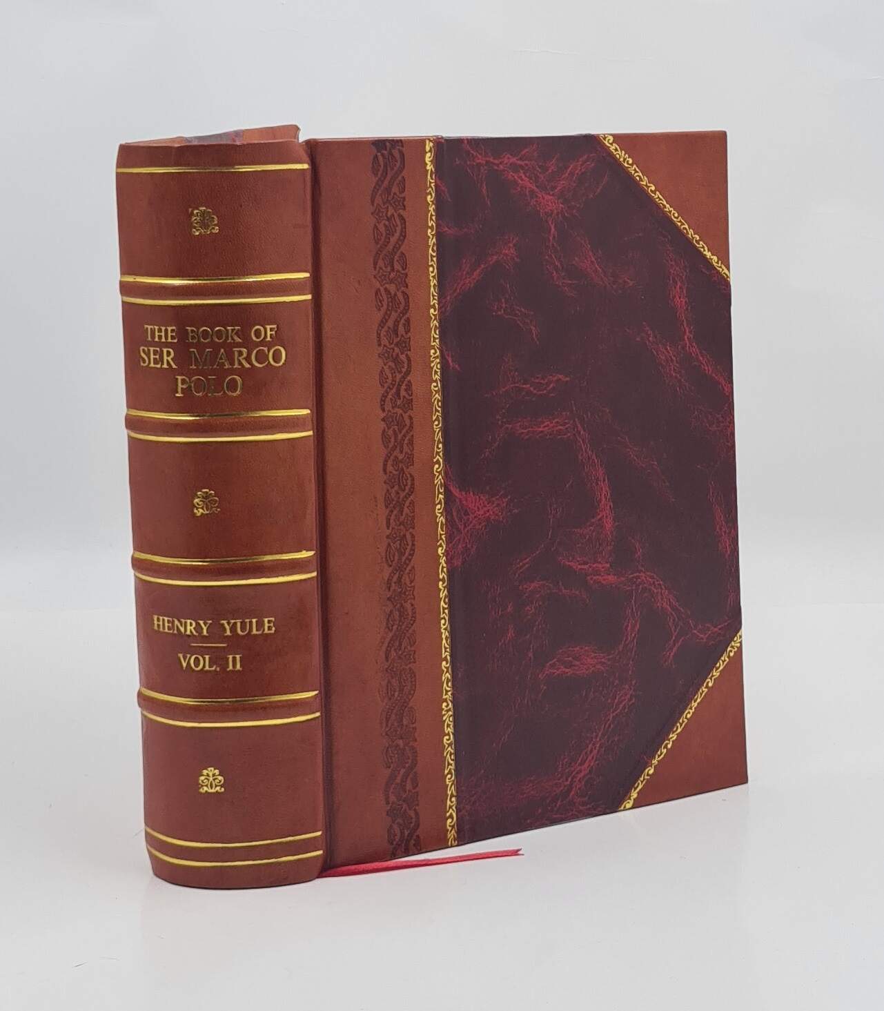 The Book Of Ser Marco Polo Vol II Volume 2 1921 by Yule Sir Henry Leather Bound