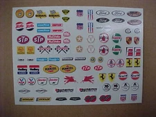 1/24 scale slot car Master sheet of vinyl peal and stick DECALS