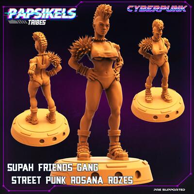 3D Printed Papsikels Cyberpunk Sci-Fi Patalim Gang Street Punk Rosana Rozes