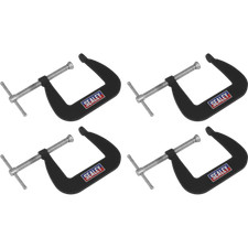 Sealey 4 Piece Junior G Clamp Set 64mm