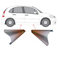 2X Reparaturblech Schweller Links Und Rechts FüR Citroen C3 2010-2016 1300 Mm