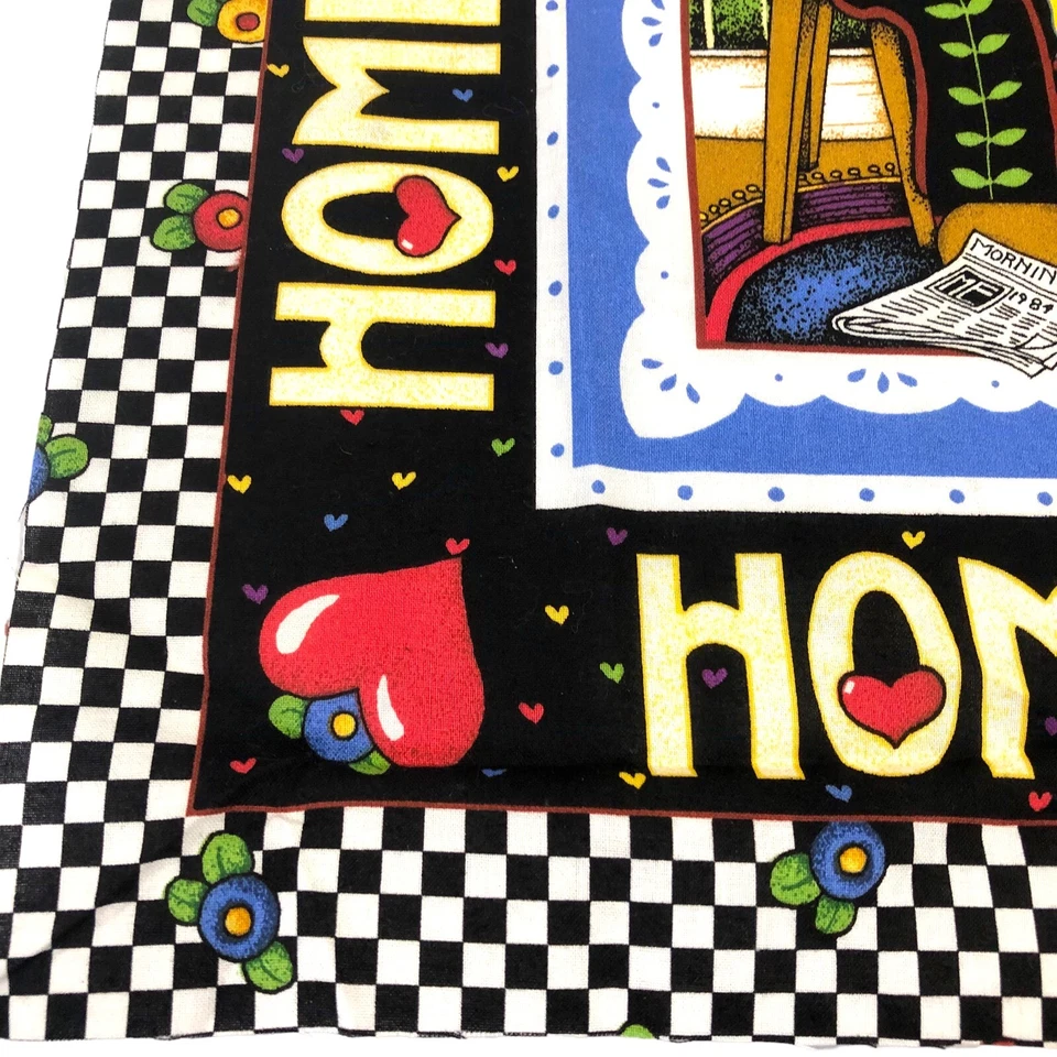 Mary Engelbreit Home is Where the Heart Is Cotton Fabric and Coordinating Piece - Image 4 of 4