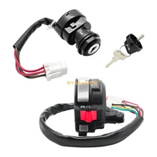 Headlebar Start Stop Switch & Ignition Key Switch for Yamaha YFZ 450 2006-2013