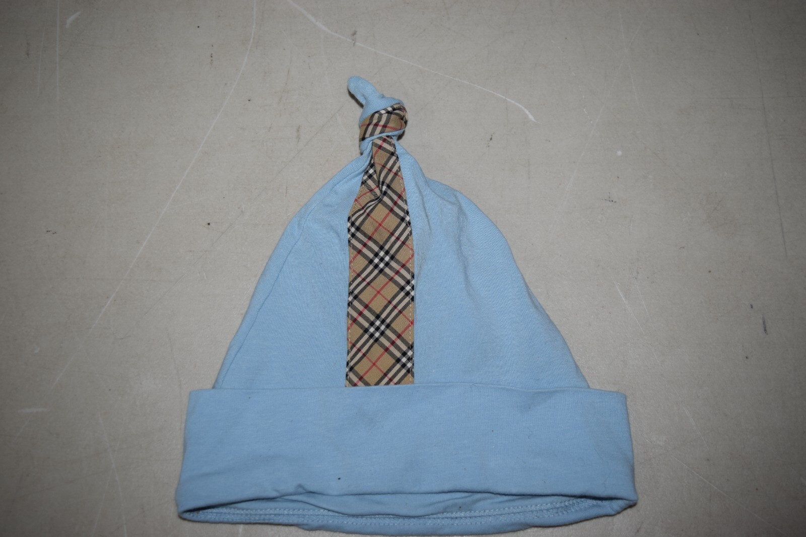 Burberry Baby Hat Cap Baby Blue Boy 1-3 Months