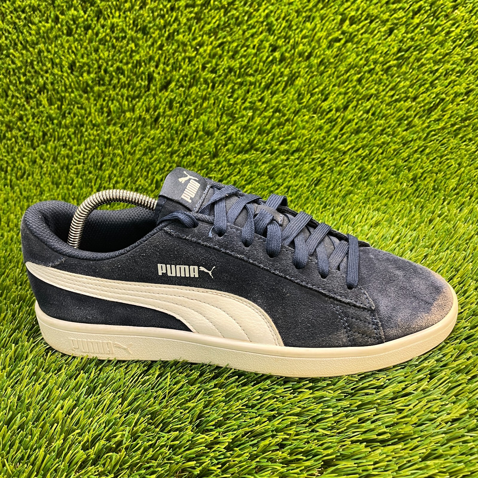 SAOLA Scarpe da passeggio Puma Smash V2 uomo taglia 9 5 blu bianco atletiche casual sneakers