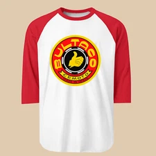 Bultaco Cemoto Spain Motorcycle Men's Raglan Red Size S to 2XL