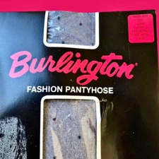 Vintage Burlington Pantyhose NAVY BLUE SWISS DOT size Long New