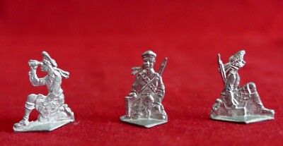 Lot De 12 Figurines En étain Plates (Zinnfiguren) - Thème Chasse - Peinture Amateur - Échelle 30mm