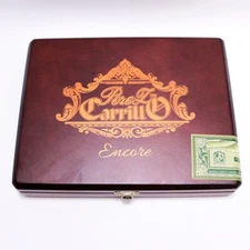 Perez Carrillo Encore Celestial Empty Wood Cigar Box 9.25" x 7.25" x 1.75"
