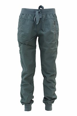 Pantalone da donna verde Deha elastico in vita e coulisse cotone polsino  casual | eBay