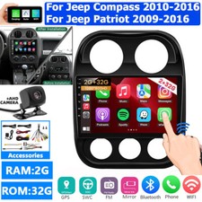 For Jeep Patriot Compass 2010-2016 GPS Apple CarPlay Android 12 Car Stereo Radio
