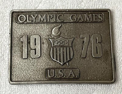 Bergamot Brass Works/1976 U.S. Olympic Games Metal Belt Buckle Made In America