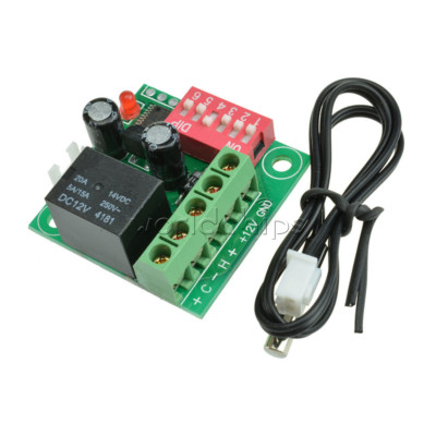 Heat Cool Temp Thermostat Digital Temperature Control Switch W1701 20-90  DC 12V