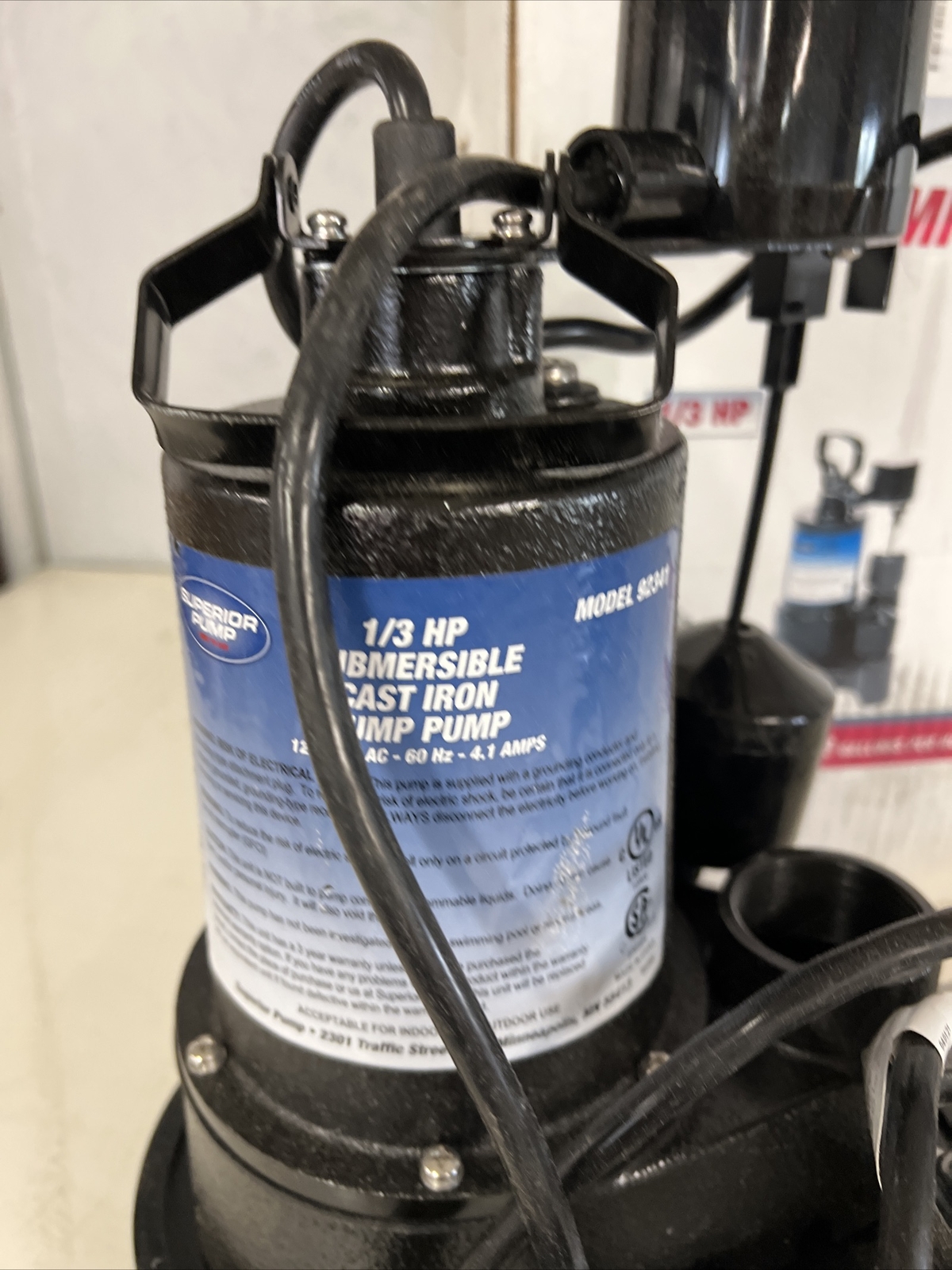 Superior Pump 92341RTGP 1/3 HP Cast Iron Submersible Sump Pump Kit eBay