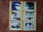PHQ Stamp cards FDI Back No 241 Airliners, 2002. 6 card set  Mint Condition.