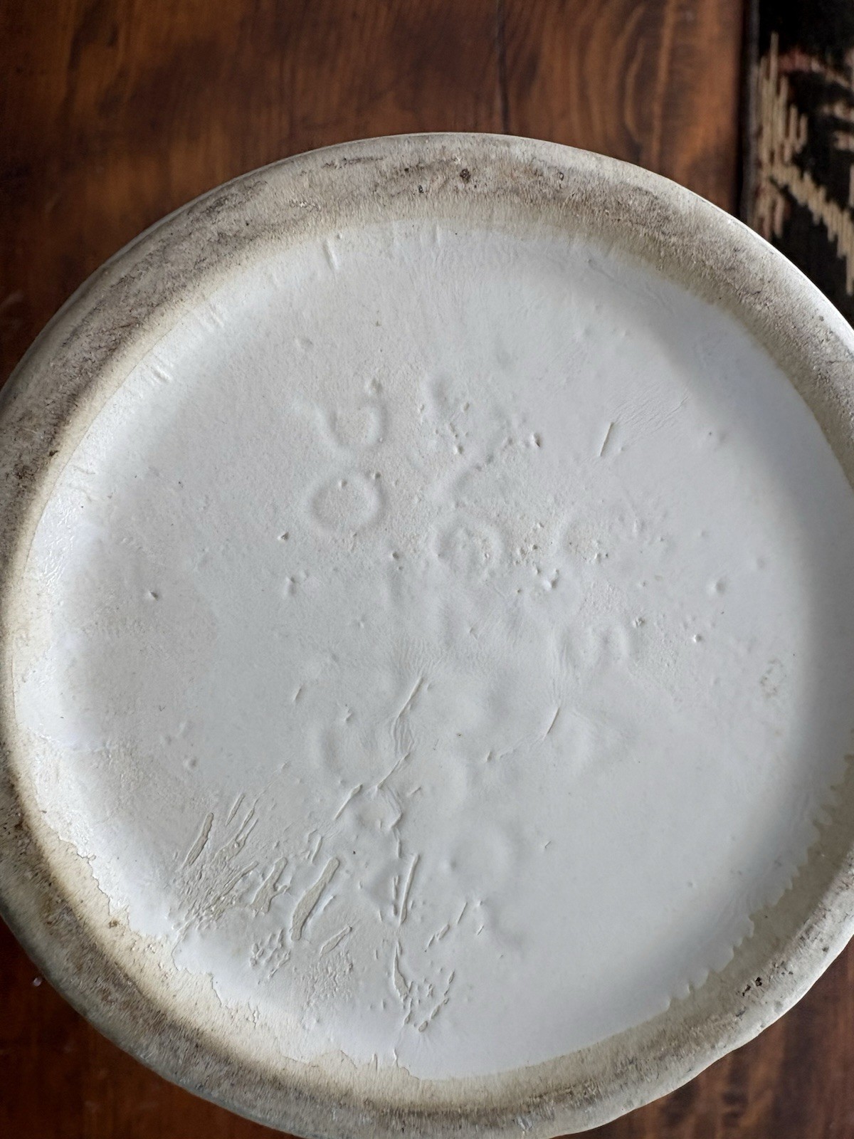 Vintage Ungemach Pottery USA Tall Off-White Fluted Vase 9.5" t x 5.25" d MCM thumbnail 6