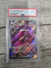 Pokémon TCG Fusion Strike Gengar VMAX Ultra Rara Carta Holo PSA 10 157/264