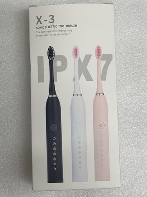 X3 Sonic Electric Toothbrush Black With 4-Brush Heads,USB-C Charging Cable.pink