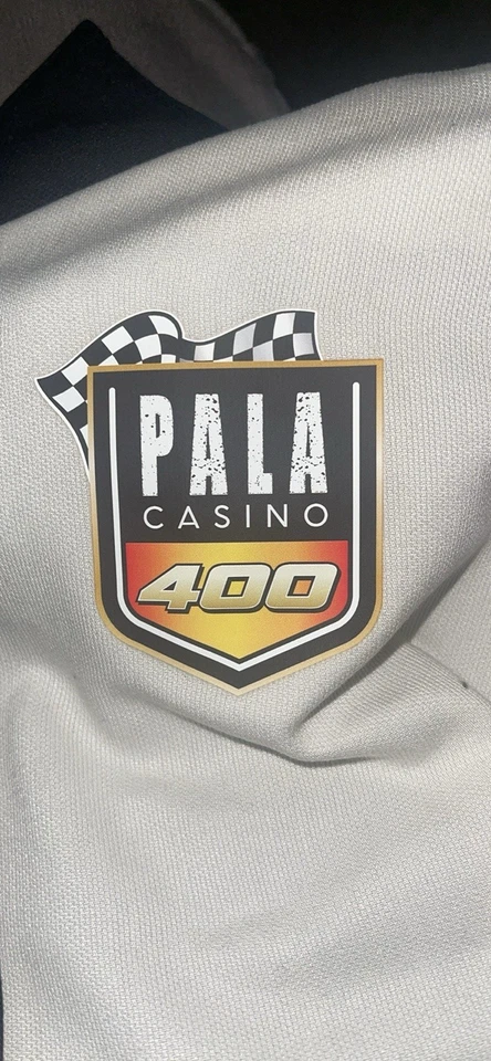 HARRITON Pala Casino 400 NASCAR Black & White X-Large Shirt - Image 4 of 4