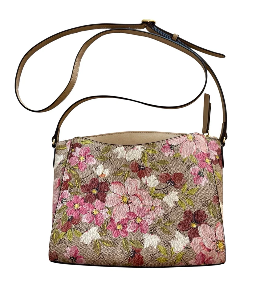 Bolso Bandolera Nine West Paisley Cuero Sintético Floral Cremallera Bolso de Hombro Nuevo sin Etiquetas Foto 3 de 4