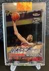 Magic Johson 2000-01 Topps Finest Moments Refractor On Card Auto Lakers FM-MJ
