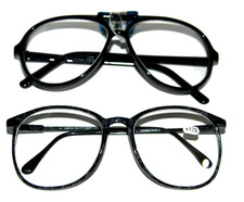 2 pair Reading Glasses oversize traditional frames power 1.75 men Women