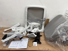 HOMCOM Ergonomic Mesh Office Chair with Headrest, Lumbar Support, Grey