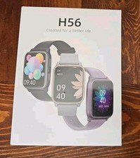 H56 Fitness Tracker Smart Watch, Black