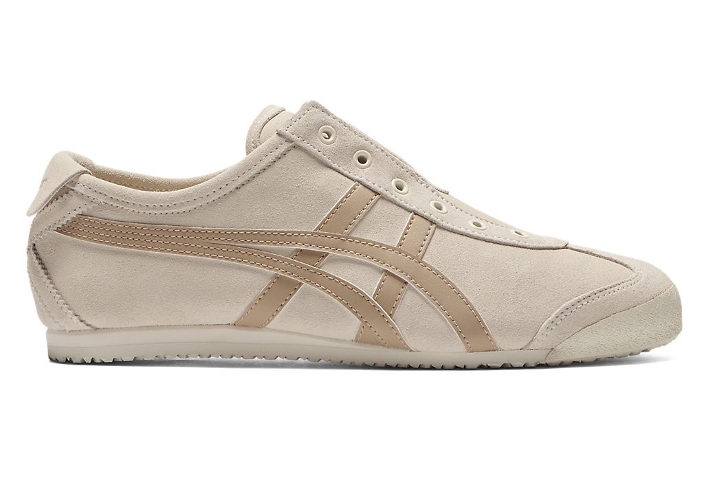 Onitsuka Tiger MEXICO 66 ベージュ 26.0 cm Onitsuka Tiger MEXICO 66 SLIP-ON 1183C157 4 Colors Unisex Adult