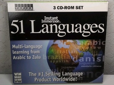 Instant Immersion 51 Languages Deluxe Edition (CD-ROM, 3 Discs) B208