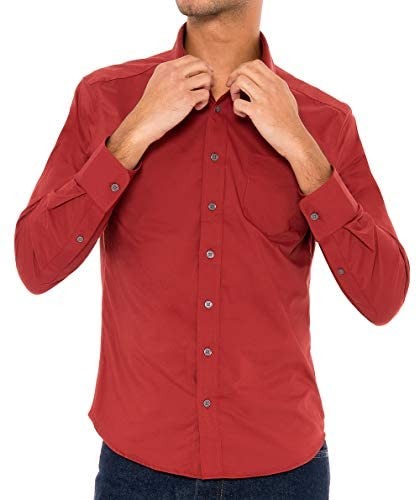 Мужские рубашки Three Sixty Six без застежки, с длинным рукавом, свободного кроя, без застежки, повседневные