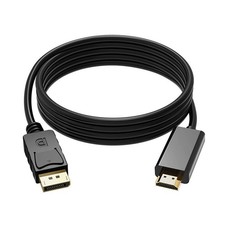 4K DisplayPort to HDMI 1.8M Cable DisplayPort to HDMI Uni Direction Cable Gold