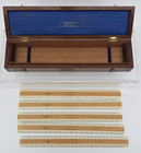 ANTIQUE STANLEY LONDON BOXWOOD RULES DRAFTING ARCHITECT ENGINEER n MAHOGANY CASE — photo 4