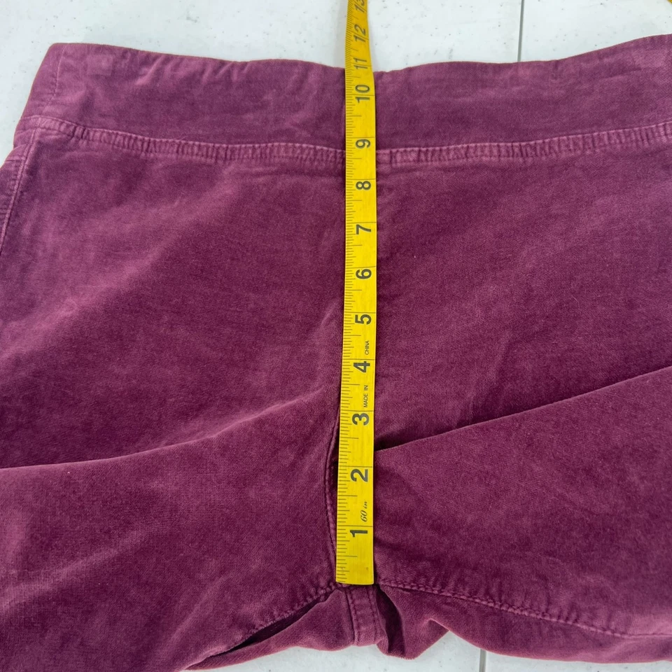 Pantalones acampanados de terciopelo púrpura Free People S "In My Feelings" Y2K Boho elásticos Foto 4 de 4