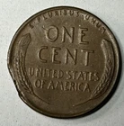1953-P Lincoln Wheat Cent Error - Ragged Clipped Planchet