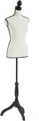 Foam Dress Form Mannequin Torso - Adjustable Cream Display for Sewing & Draping