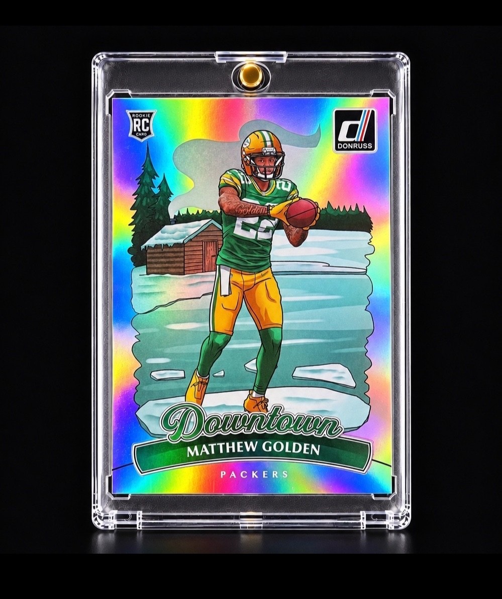 MATTHEW GOLDEN ROOKIE DOWNTOWN 2025 DONRUSS TRUE DOWNTOWN RARE Jumbo RC PACKERS