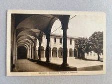 m) Cartolina formato piccolo Merate Lecco collegio Manzoni 