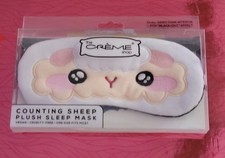 The Creme Shop Counting Sheep Plush Sleep Mask White Pink Beige Black One Size