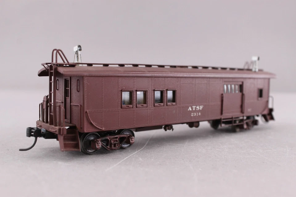 HO LATÓN HM SELLO AT&SF ATSF SANTA FE COCHE DE CONDUCTOR 2314 INTERIOR PERSONALIZADO Foto 3 de 4