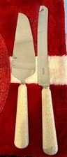 Vintage Lenox Wedding Promises Collection Cake Knife & Pie/Cake Server w/ Gold